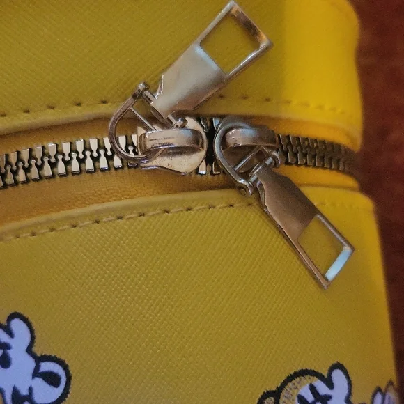 Playful Popcorn Print Yellow Crossbody Bag - Picture 8 of 14